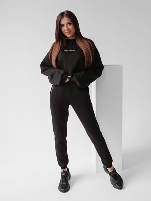 Komplet bawełniany Caren Ola Voga czarny