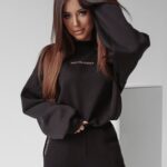 Komplet bawełniany Caren Ola Voga czarny