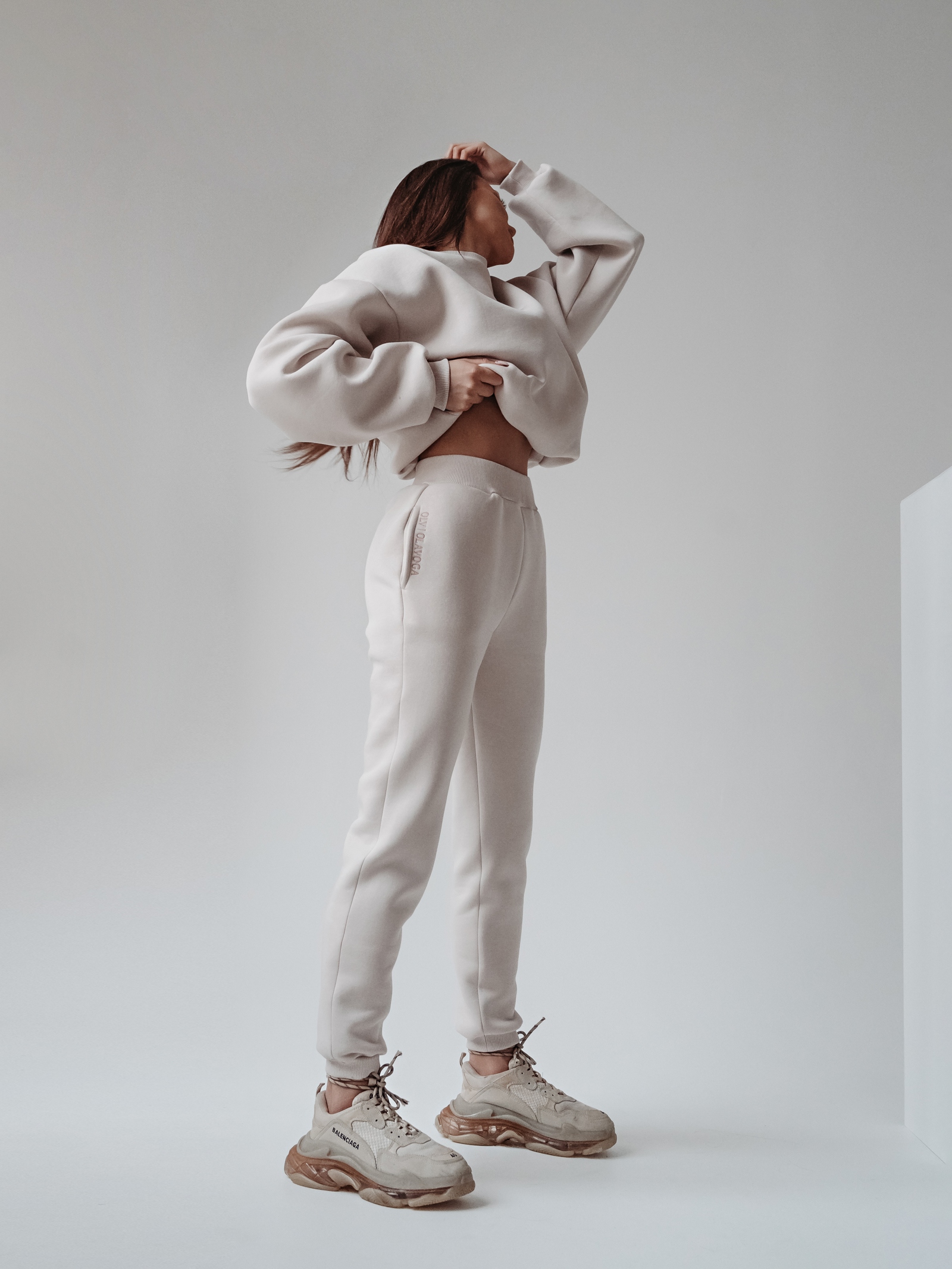 Komplet bawełniany Caren Ola Voga beżowy