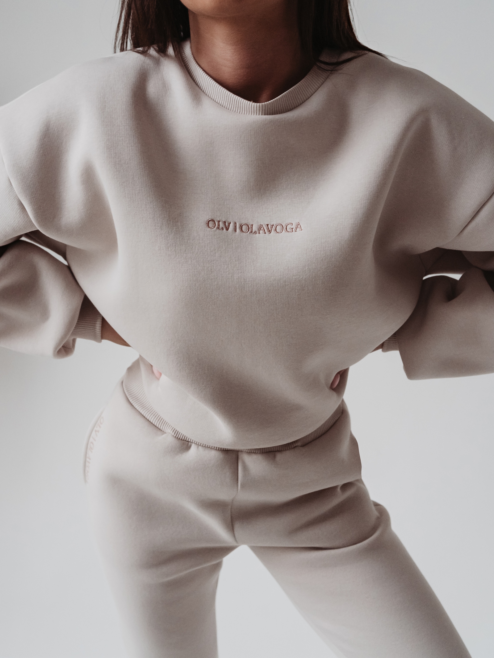 Komplet bawełniany Caren Ola Voga beżowy Komplet bawełniany Caren Ola Voga beżowy