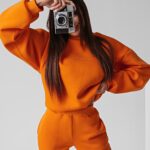 Komplet bawełniany Caren Ola Voga pomarańczowy