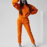 Komplet bawełniany Caren Ola Voga pomarańczowy