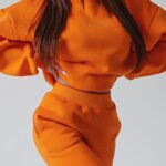 Komplet bawełniany Caren Ola Voga pomarańczowy