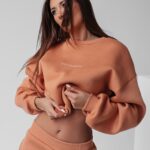 Komplet bawełniany Caren Ola Voga morelowy