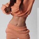 Komplet bawełniany Caren Ola Voga morelowy