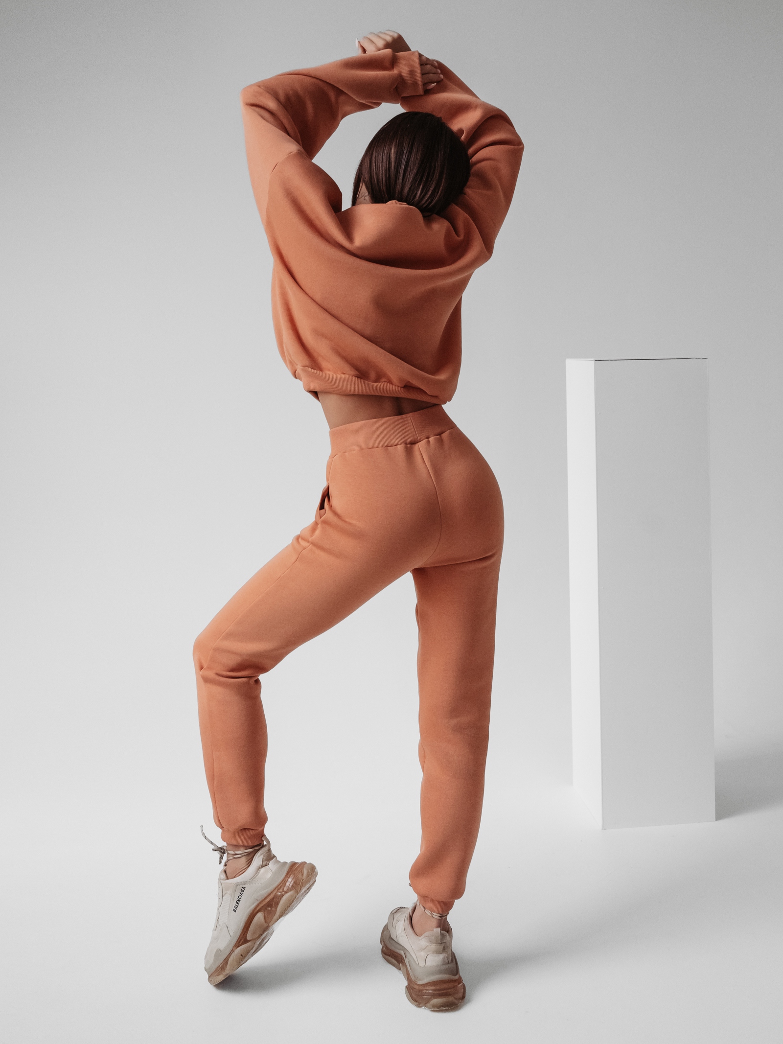 Komplet bawełniany Caren Ola Voga morelowy