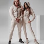 Komplet zamszowy Darla Ola Voga beż