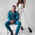 Komplet zamszowy Darla Ola Voga ecru