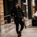 Komplet zamszowy męski Jack Ola Voga czarny