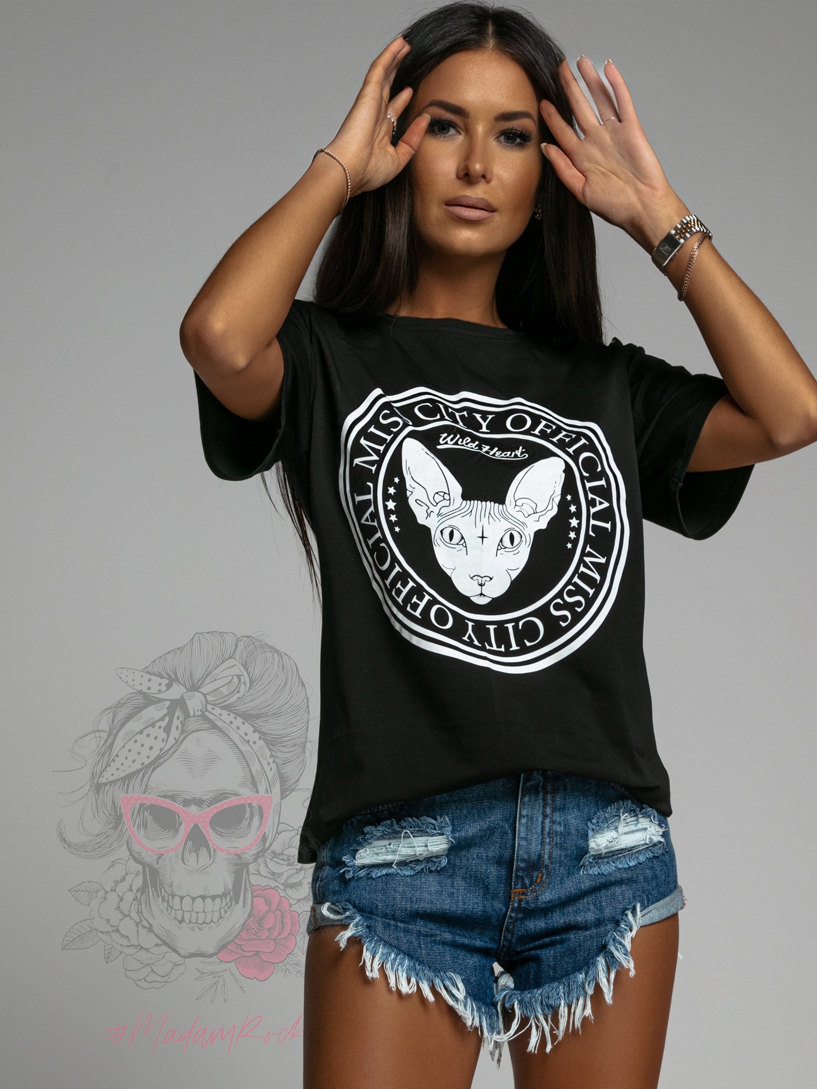 T-shirt Vild Heart czarny