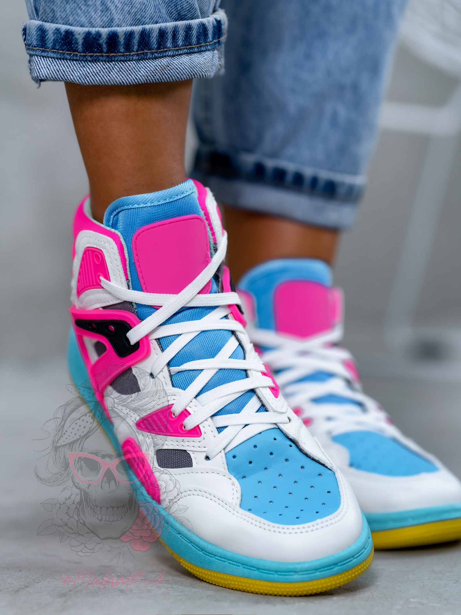 Buty sportowe Rock Colorido neon fuksja