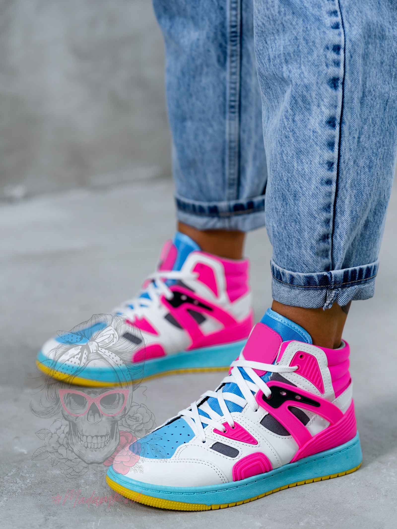 Buty sportowe Rock Colorido neon fuksja