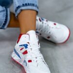 Buty sportowe Rock Colorido biało-czerwone