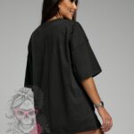 T-shirt oversize New York czarny