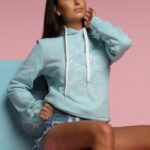 Bluza z kapturem Ola Voga Disney Mouse błękitna