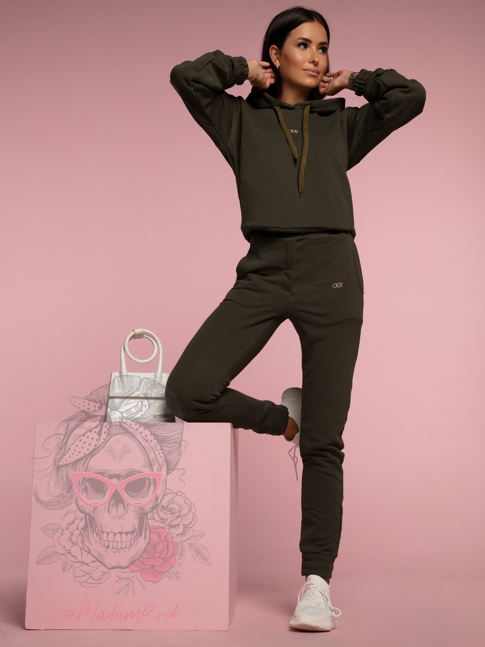 Komplet logowany Ola Voga Simply Olv Woman khaki