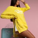 Bluza długa oversize Lumi Ola Voga żółta