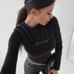 Body dopasowane Ingrid Ola Voga czarne