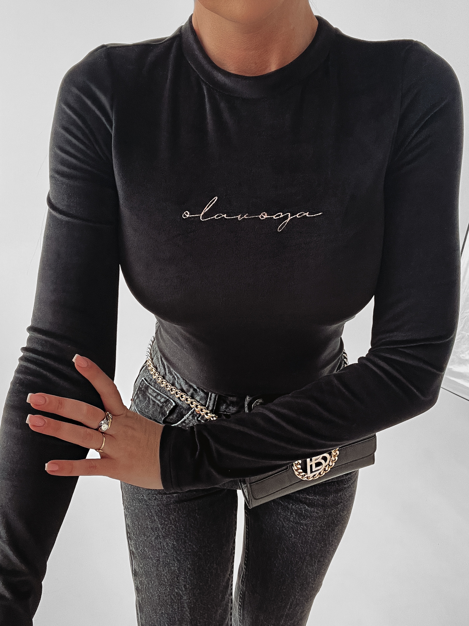 Body dopasowane Ingrid Ola Voga czarne Body dopasowane Ingrid Ola Voga czarne