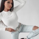 Body dopasowane Ingrid Ola Voga ecru