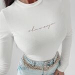 Body dopasowane Ingrid Ola Voga ecru