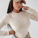 Body dopasowane Ingrid Ola Voga beżowe