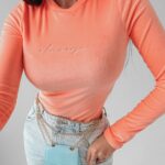 Body dopasowane Ingrid Ola Voga łososiowe