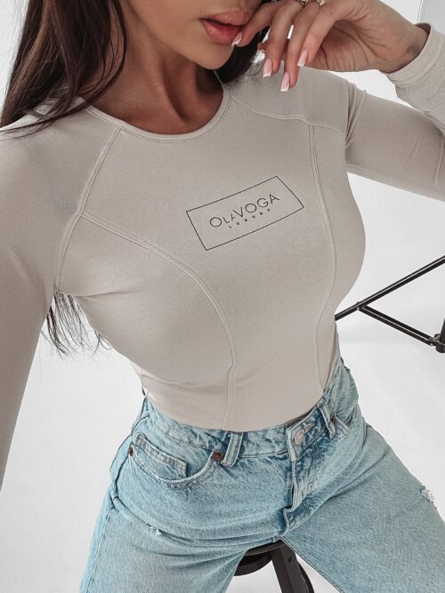 Body elastyczne Savita Ola Voga beżowe