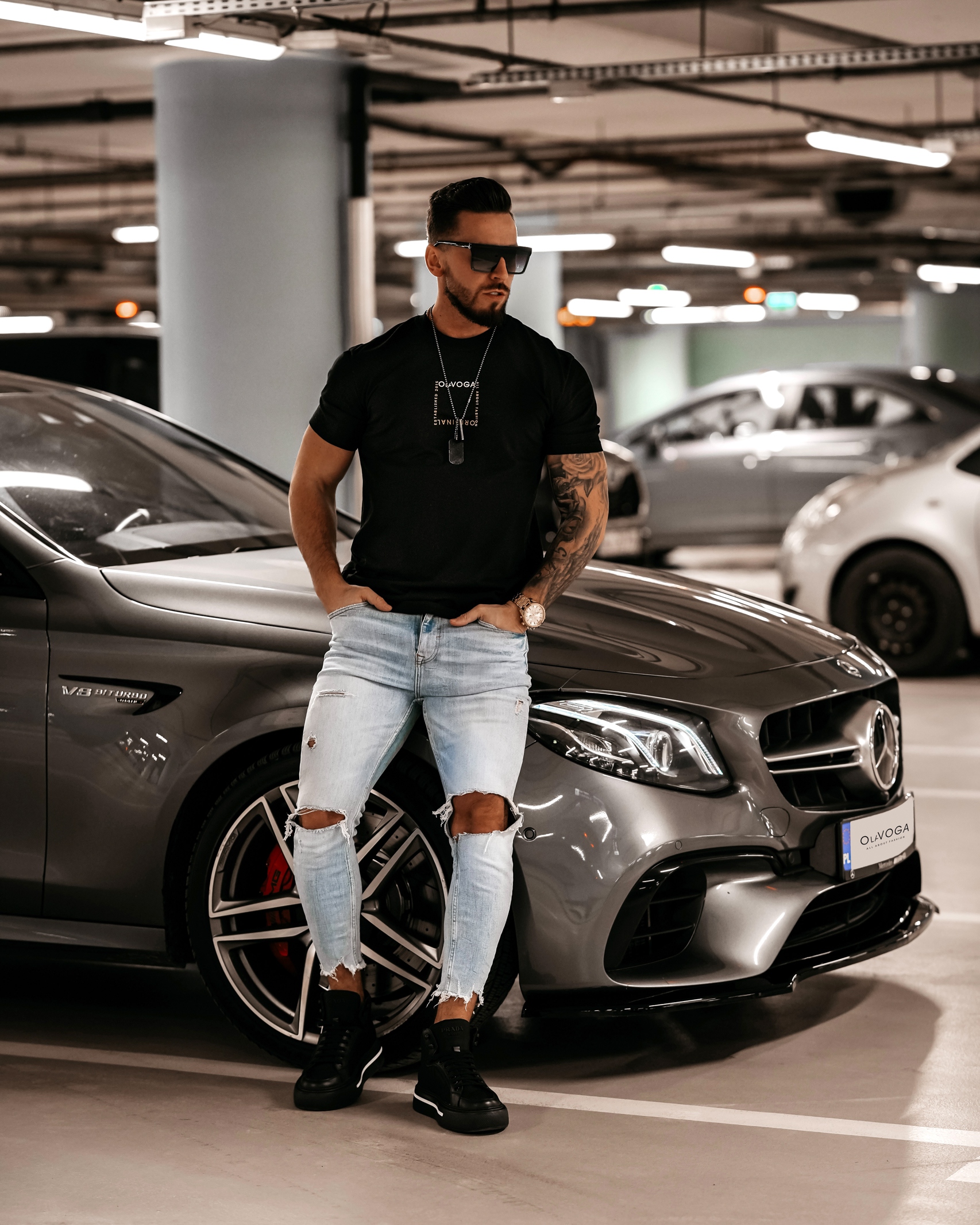 T-shirt męski Marc Ola Voga czarny