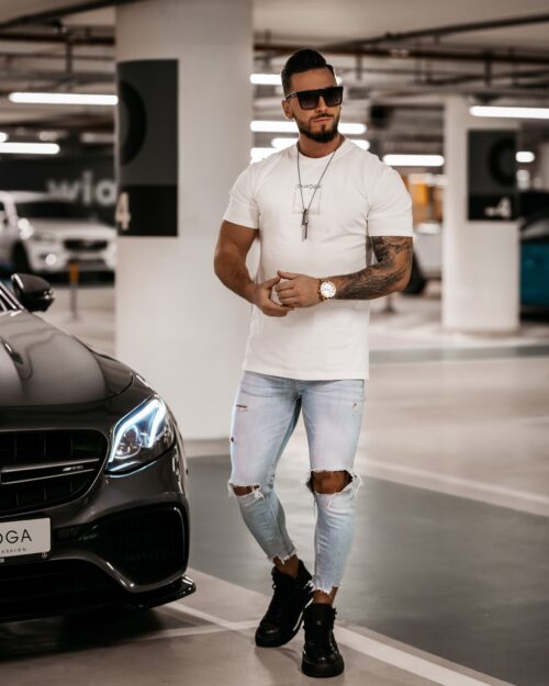 T-shirt męski Marc Ola Voga ecru