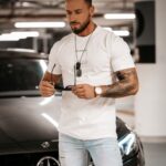 T-shirt męski Marc Ola Voga ecru