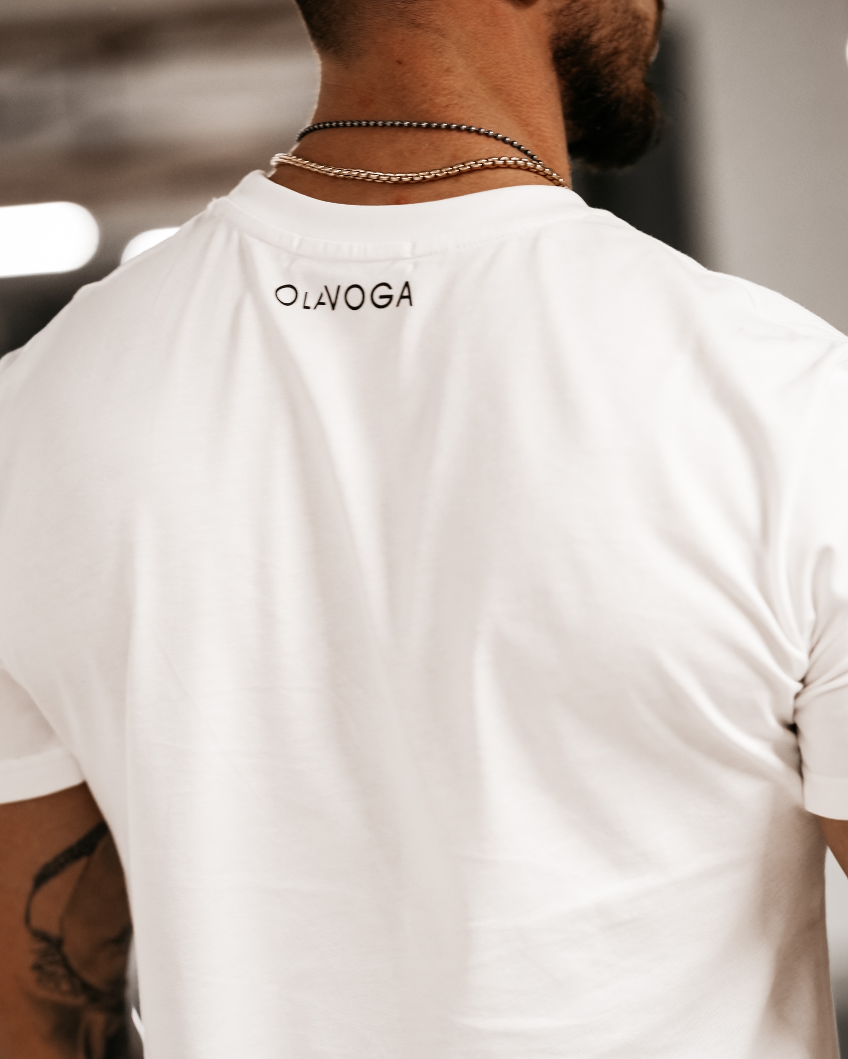 T-shirt męski Marc Ola Voga ecru