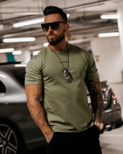 T-shirt męski Marc Ola Voga khaki