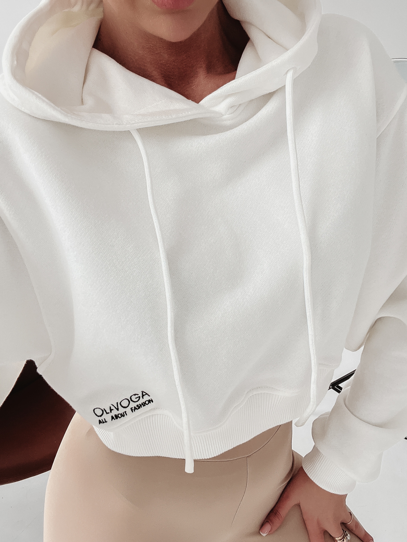 Bluza z kapturem Lyra Ola Voga ecru