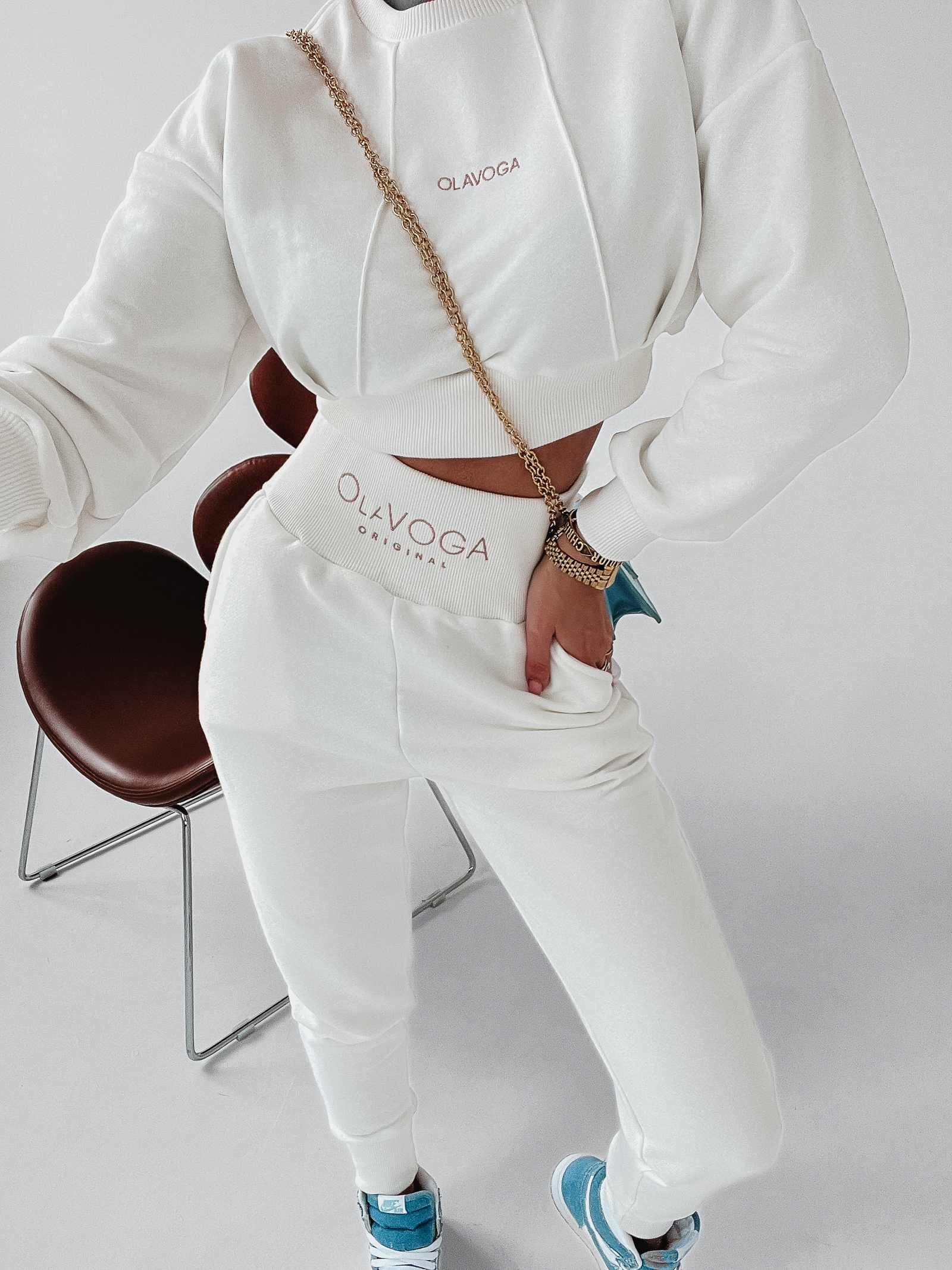 Bluza ze ściągaczem Helen Ola Voga ecru Bluza ze ściągaczem Helen Ola Voga ecru