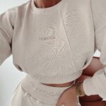 Bluza ze ściągaczem Helen Ola Voga beżowa