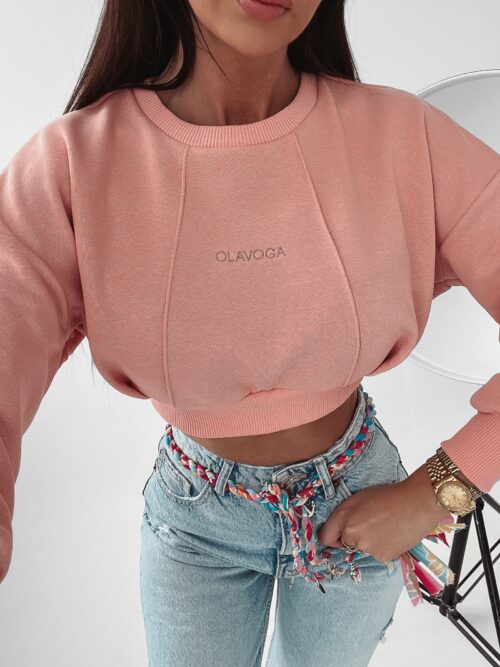 Bluza ze ściągaczem Helen Ola Voga różowa