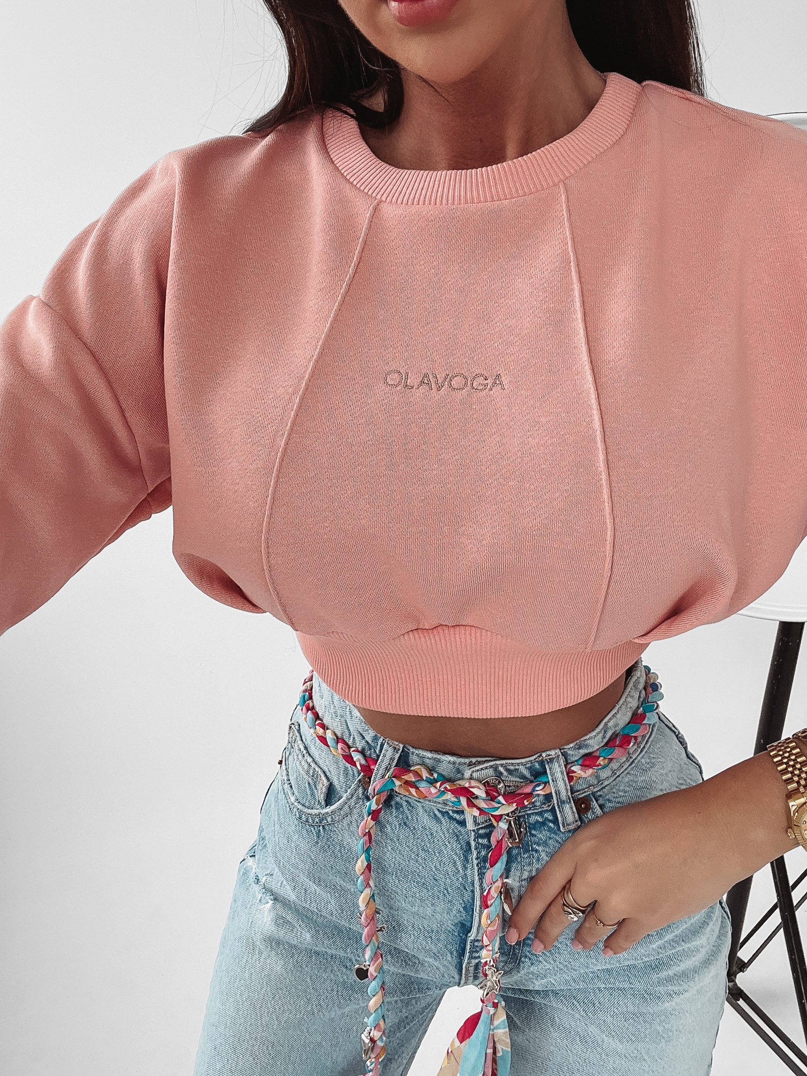 Bluza ze ściągaczem Helen Ola Voga różowa Bluza ze ściągaczem Helen Ola Voga różowa