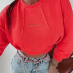 Bluza ze ściągaczem Helen Ola Voga neonowy róż