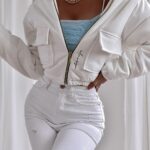 Kurtka wiosenna Natalie Ola Voga ecru