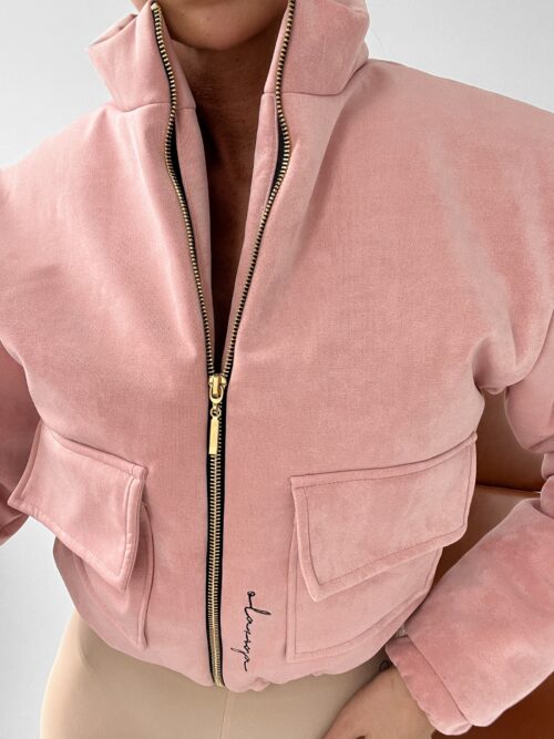 Kurtka wiosenna Natalie Ola Voga pudrowy róż