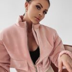 Kurtka wiosenna Natalie Ola Voga pudrowy róż