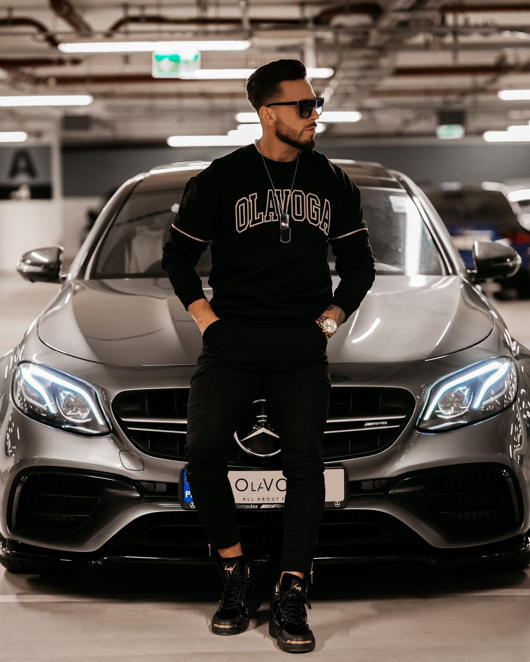 Bluza męska bawełniana Philip Ola Voga czarna