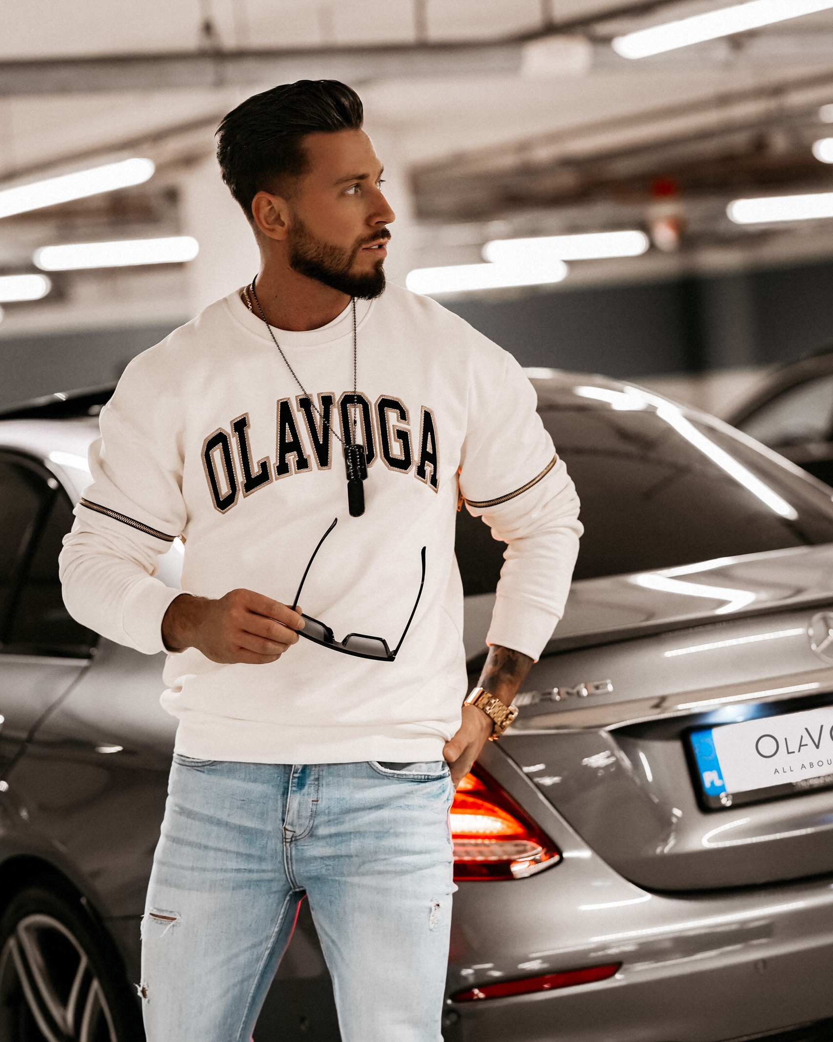 Bluza męska bawełniana Philip Ola Voga ecru