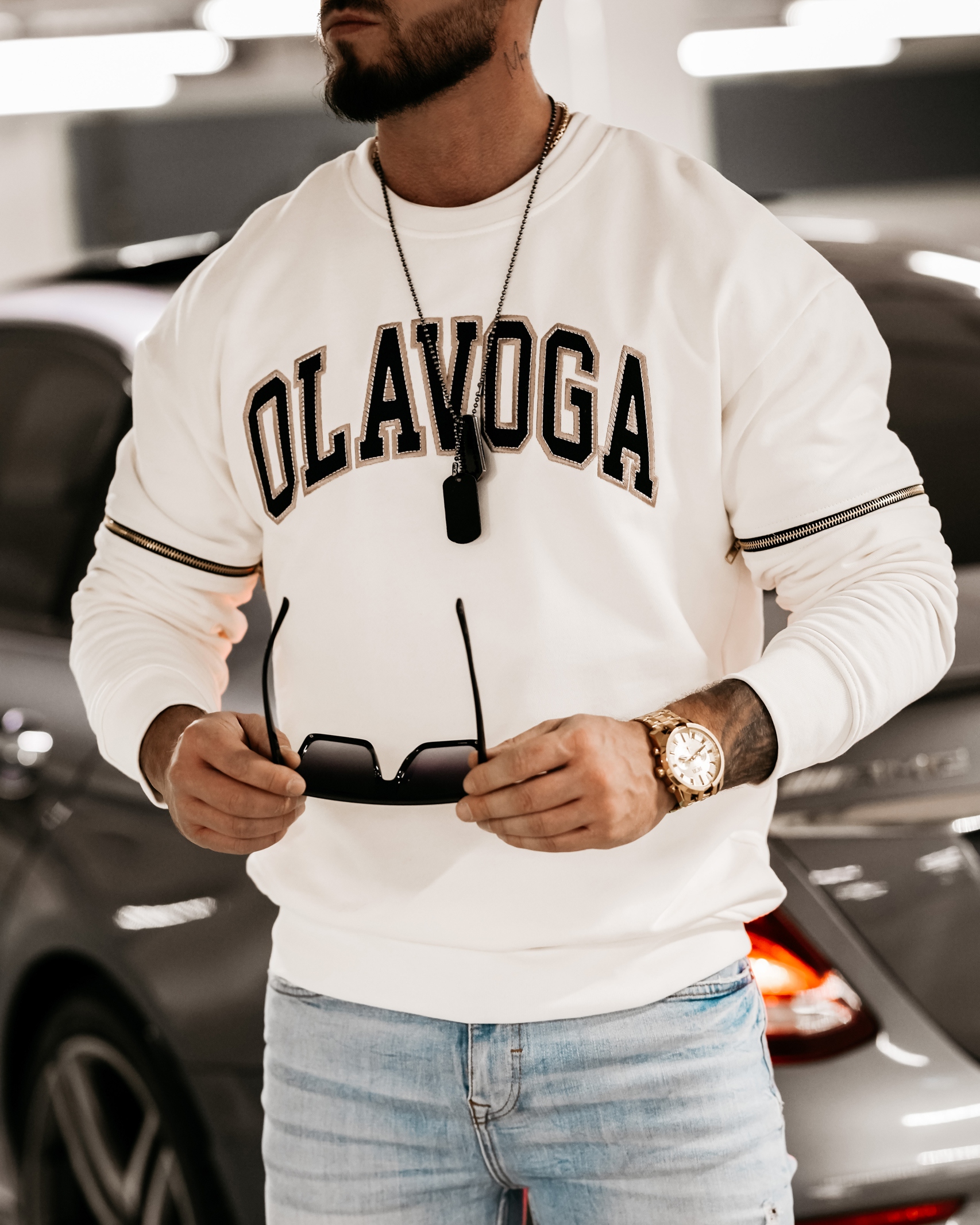 Bluza męska bawełniana Philip Ola Voga ecru Bluza męska bawełniana Philip Ola Voga ecru