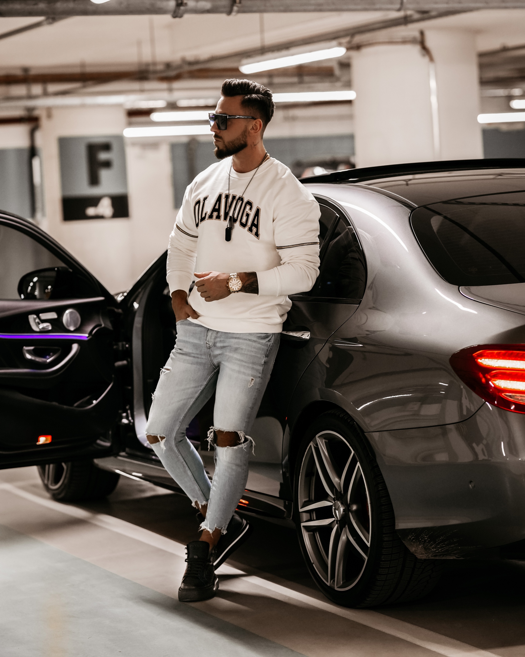 Bluza męska bawełniana Philip Ola Voga ecru Bluza męska bawełniana Philip Ola Voga ecru