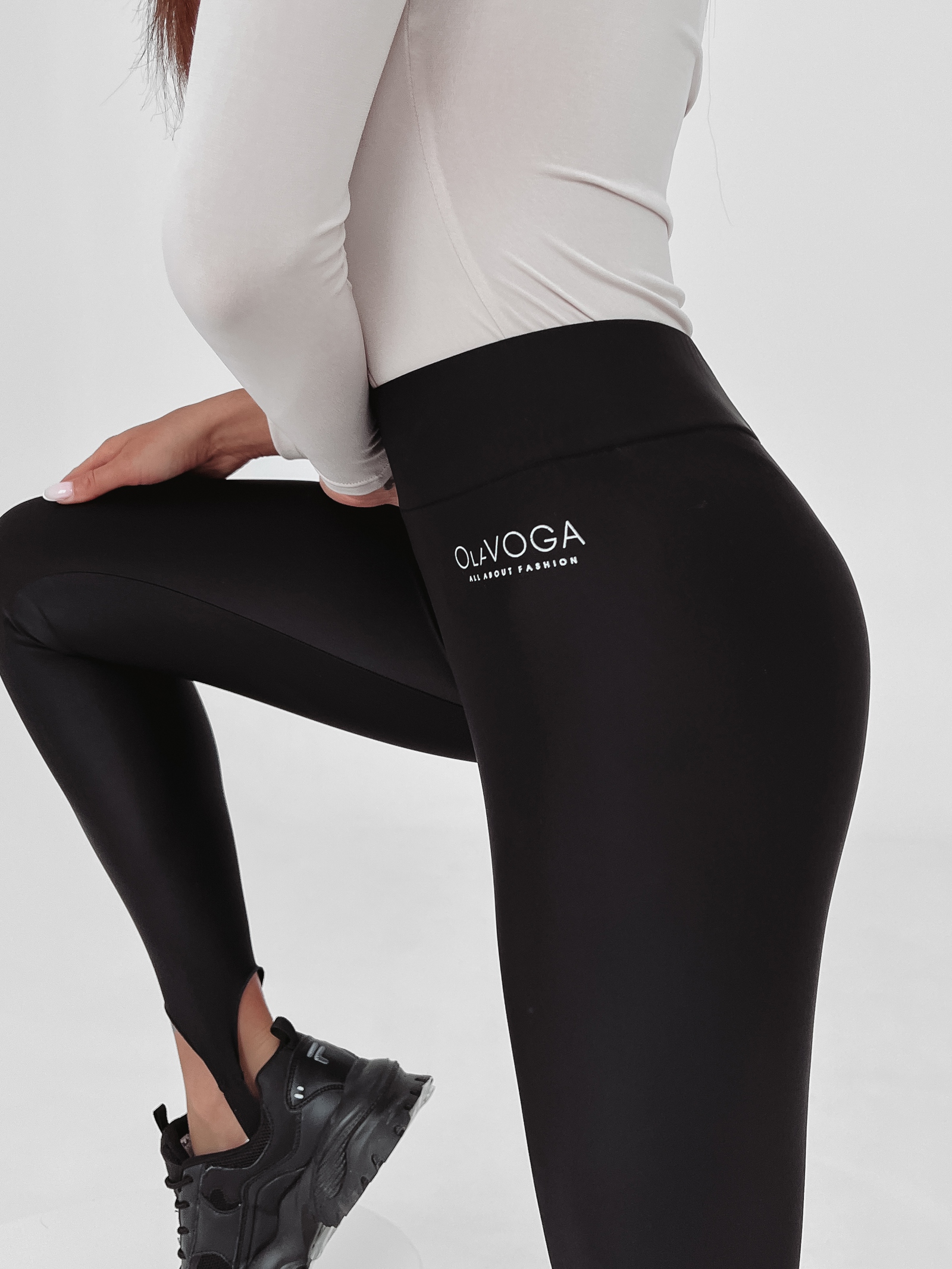 Legginsy połyskujące Harper Ola Voga czarne Legginsy połyskujące Harper Ola Voga czarne