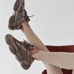 Legginsy połyskujące Harper Ola Voga beżowe