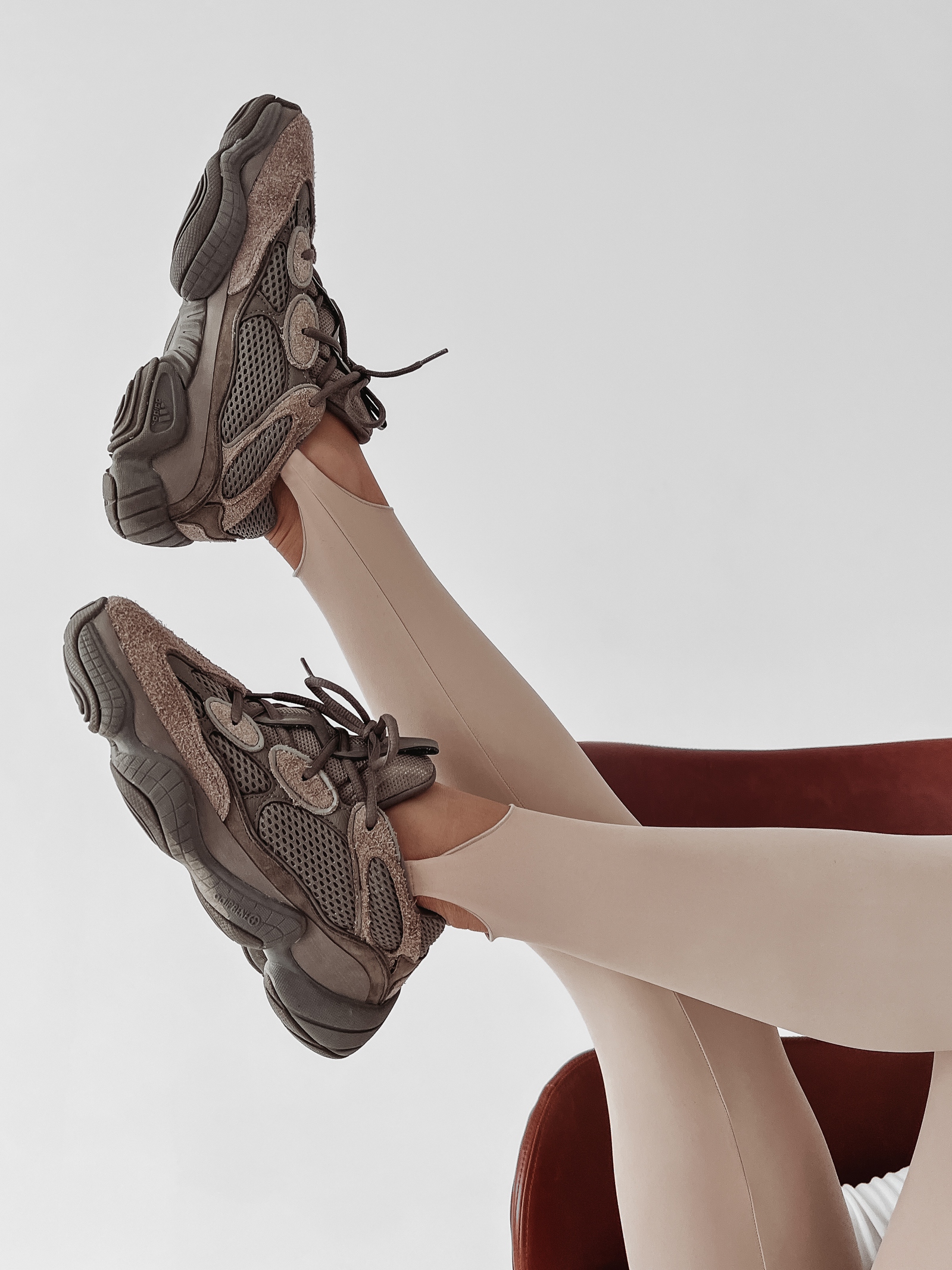 Legginsy połyskujące Harper Ola Voga beżowe