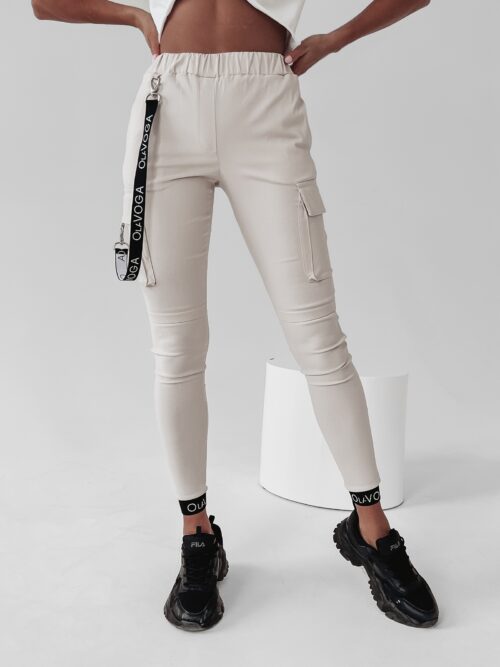 Spodnie bojówki Tris Ola Voga beżowe